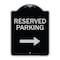 Signmission Designer Series-Reserved Parking 2, Black & Silver Heavy-Gauge Aluminum, 24" x 18", BS-1824-9765 A-DES-BS-1824-9765 - alternate 1